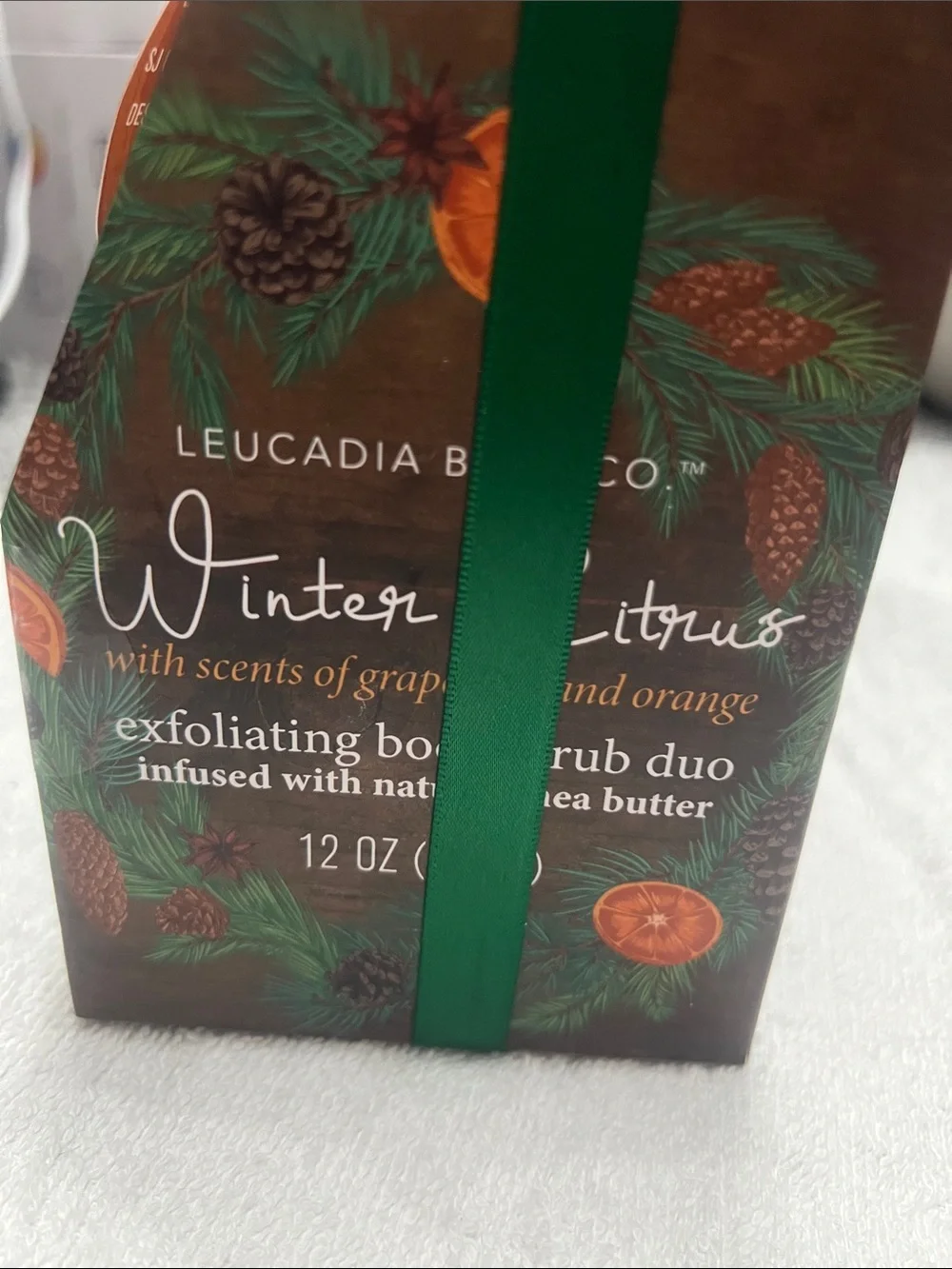 Leucadia Bath Co. Winter Citrus Exfoliating Body Scrub Duo